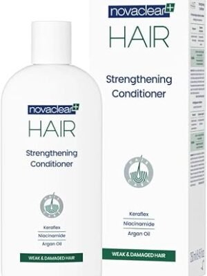 Novaclear Strengthening Conditioner repairs, nourishes, and strengthens weak or damaged hair for softer, smoother, and more resilient results. 250ml