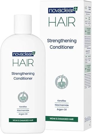 Novaclear Strengthening Conditioner repairs, nourishes, and strengthens weak or damaged hair for softer, smoother, and more resilient results. 250ml