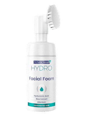 b19af74b-ec27-402a-aa23-ccb97462d861 Novaclear Hydro Facial Foam – Hydrating Cleanser with Hyaluronic Acid & Silicone Brush