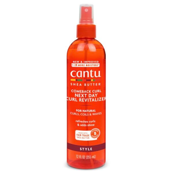 Cantu Comeback Curl Next Day Curl Revitalizer, 12 Fluid Ounce 355 ml
