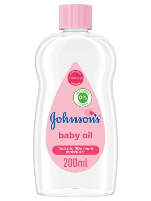 Johnson's Baby Soothing Moisturising Oil, Locks In Moisture, 200ml
