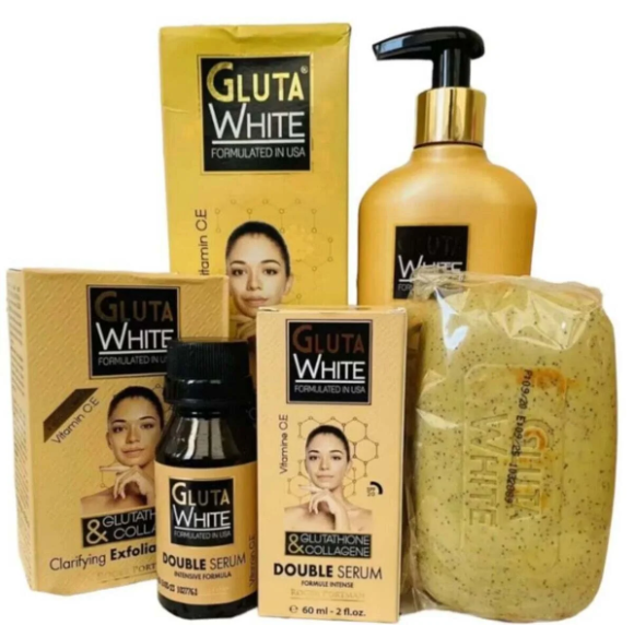GLUTA WHITE Lightening Body Full Set Soap Lotion Serum
