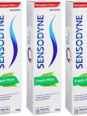 612Fye5KldL._AC_SL1019_ Sensodyne Sensitivity Toothpaste for Sensitive Teeth, Fresh Mint, 100 ml / 3.4 Fl.Oz Ea. - 3 Packs