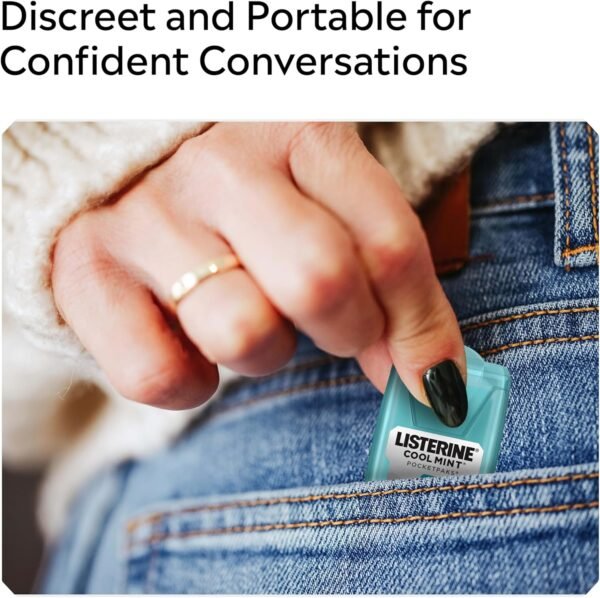 813DAbbHs9L._AC_SL1500_ Listerine Cool Mint Pocketpaks Breath Strips Kills Bad Breath Germs, 24-Strip Pack, 3 Pack