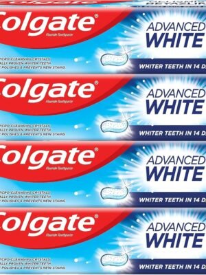 81NSeVjpgLL._AC_SL1500_ Colgate Toothpaste Advanced White, Whitening Toothpaste, 4x100 ml, 4 Pack