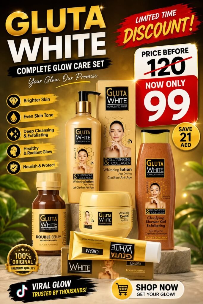 Original Gluta White Lightening Body Full Set UAE