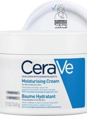 CeraVe Moisturizing Cream for Dry to Very Dry Skin with Hyaluronic Acid 340 g