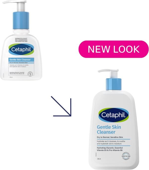 61kvI0AA1pL._AC_SL1500_ Cetaphil Gentle Hydrating Skin Cleanser | Face & Body | Men & Women | Dry to Normal and Sensitive Skin | Glycerin, Panthenol & Niacinamide |...